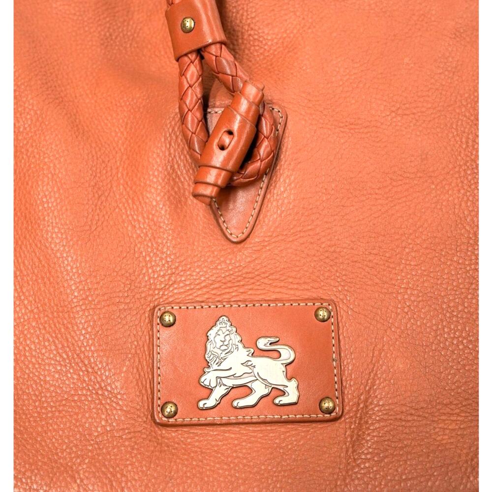 MCM Vintage Brown Leather Braided Strap Hobo Bag - Picture 8 of 9